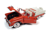 1:18 1955 Chevrolet Bel Air Convertible -- Red/White -- American Muscle