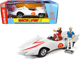 1:18 Speed Racer Mach 5 w/Chim-Chim Monkey & Speed Racer Figurines -- Auto World