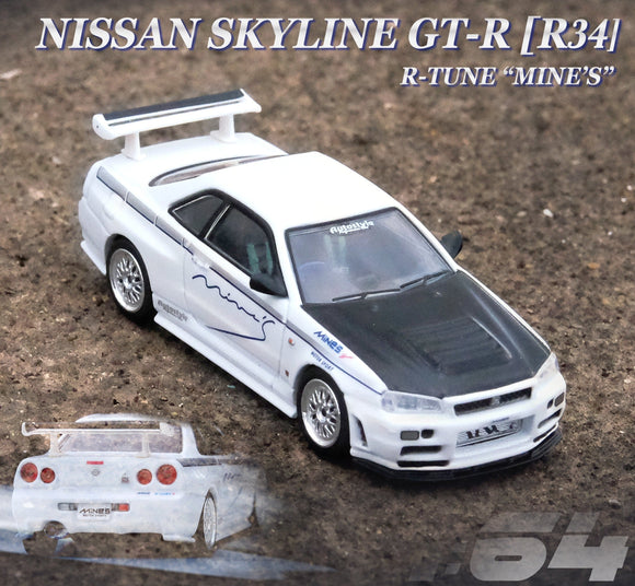 1:64 Nissan Skyline GT-R (R34) R-Tune -- Tuned by MINE's -- INNO64