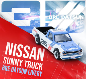 (Pre-Order) 1:64 Nissan Sunny "Hakotora" Pickup Truck -- #35 BRE Datsun -- INNO64