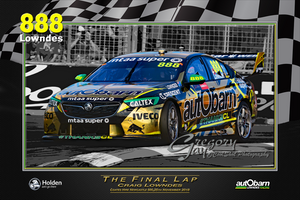 Craig Lowndes Last Race "The Final Lap" -- 2018 Autobarn Lowndes Racing Print