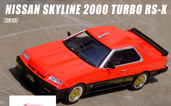1:64 Nissan Skyline 2000 Turbo RS-X (DR30) -- Red/Black -- INNO64