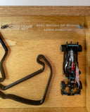 3D Silverstone with 1:43 2021 Lewis Hamilton F1 British GP Winner - 3D Track Art