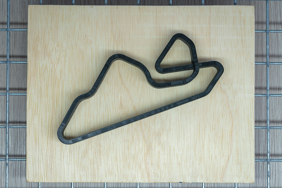Oran Park Raceway -- 3D Including Topography -- 3D Track Art