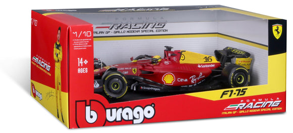 1:18 2022 Charles LeClerc -- Italian GP -- #16 Scuderia Ferrari F1-75 -- Bburago