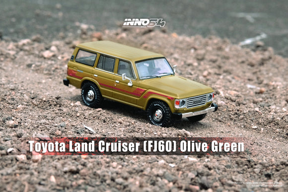1:64 Toyota Land Cruiser FJ60 -- Olive Green -- INNO64