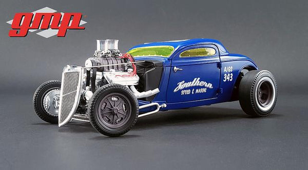 ★ 34 BLOWN ALTERED COUPE ★ACME GMP★ 1/18 1:18 1934 Ford Blown Altered Coupe -- Southern Speed & Marine -- ACME