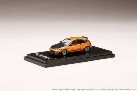 1:64 Honda Civic (EG6) JDM STYLE -- Orange Metallic -- Hobby Japan