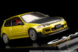 1:64 Honda Civic (EG6) JDM STYLE -- Yellow Metallic -- Hobby Japan