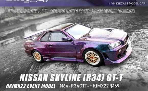 1:64 Nissan Skyline GT-T (R34) -- Magic Purple -- INNO64