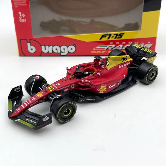 Burago 1/24 Ferrari F1-75 #16 Charles Leclerc 2022 - Modèle Réduit D'Occasion - F1 Collection Voiture Diecast Ferrari Burago 1/24 Ferrari F1-75 #16 Charles Leclerc 2022 - Modèle Réduit D'Occasion - F1 Collection Voiture Diecast Ferrari