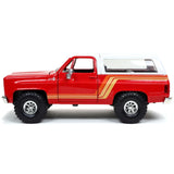 1:24 1980 Chevrolet K5 Blazer -- Red w/Extra Wheels -- JADA: Just Trucks