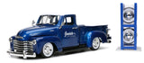1:24 1953 Chevrolet Pickup -- Blue/White w/Extra Wheels -- JADA