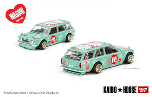 1:64 Datsun KAIDO 510 Wagon -- Hanami V2 Green -- KaidoHouse x Mini GT 013
