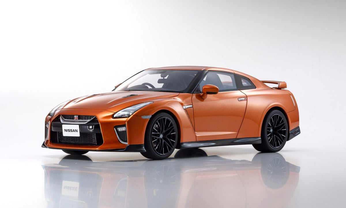 Orange Wrapped R35 Gt R 1:18 2020 Nissan GT-R R35 -- Orange -- Kyosho Samurai