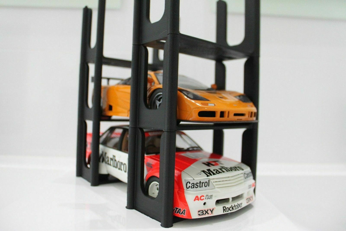 1:18 Multi Model Car Stacker -- 3D Printed Plastic Stands for your mod