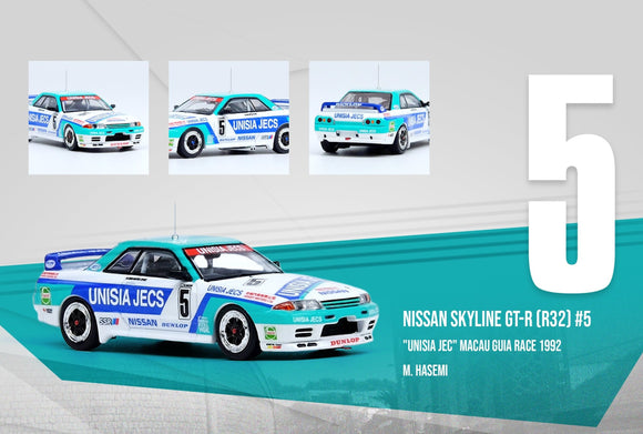 1:64 Nissan Skyline GT-R (R32) -- #5 Macau Guia Race 1992 -- INNO64