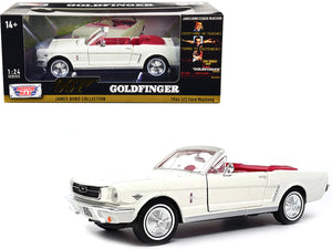 1:24 1964 1/2 Ford Mustang Convertible -- James Bond "Goldfinger" -- MotorMax
