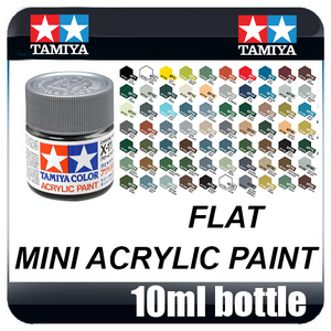 Tamiya Acrylic Mini (10mL) Flat Paint (All Colours Available)