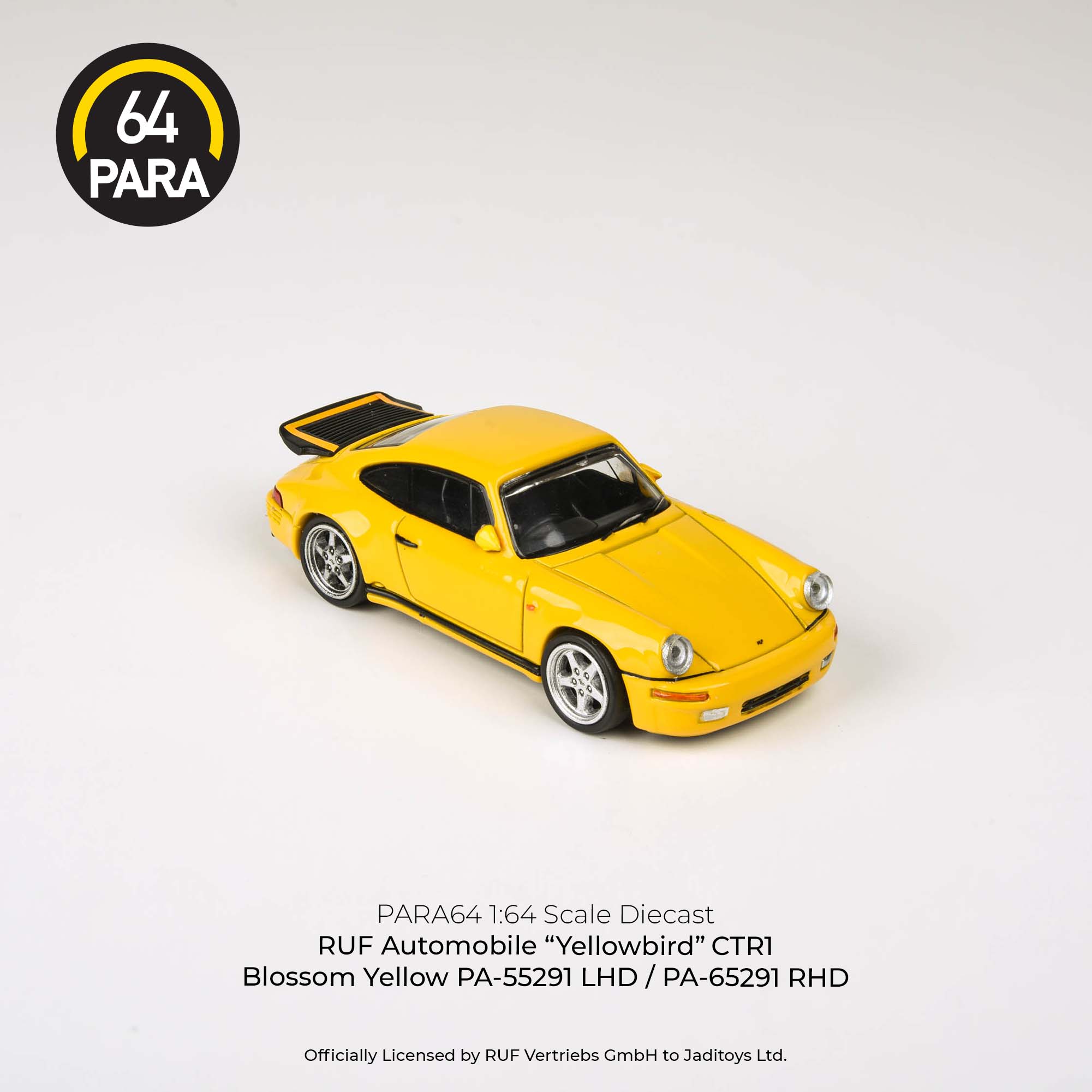 ダイキャスト・クラブ・イベント限定 - RUF YELLOWBIRD 1:64 RUF CTR Yellowbird 1987 -- Blossom Yellow -- PARA64 Porsche