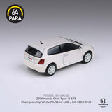1:64 Honda Civic Type R EP3 2001 -- Championship White -- PARA64