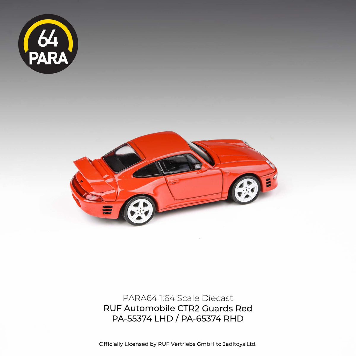 Paragon 1/64 RUF CTR2 1995 Guards Red - Modello Auto Pressofuso, Scatola Originale