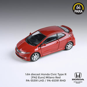 1:64 Honda Civic Type R (FN2 Euro) -- Milano Red -- PARA64