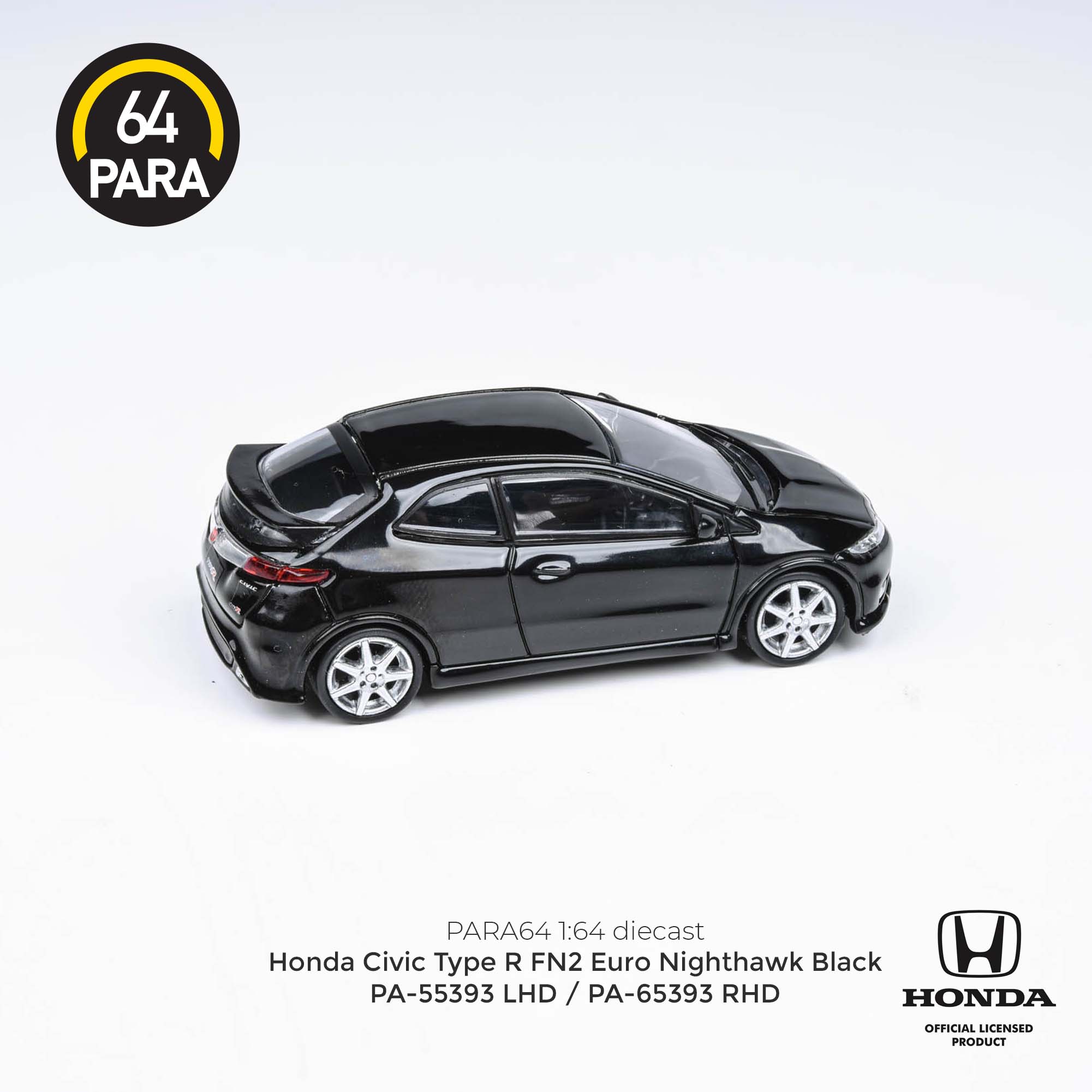 1:64 Honda Civic Type R (FN2 Euro) -- Nighthawk Black -- PARA64