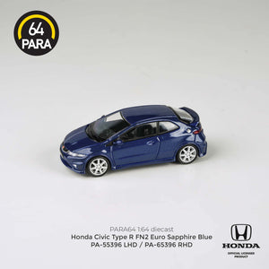 1:64 Honda Civic Type R (FN2 Euro) -- Sapphire Blue -- PARA64