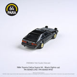 1:64 Toyota Celica 1984 (Lights Up) -- Black -- PARA64
