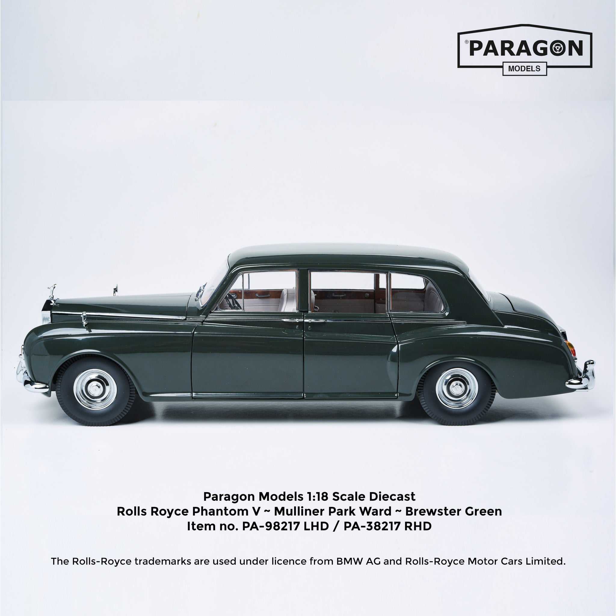 1:18 Rolls Royce Phantom V -- Brewster Green -- Paragon Models