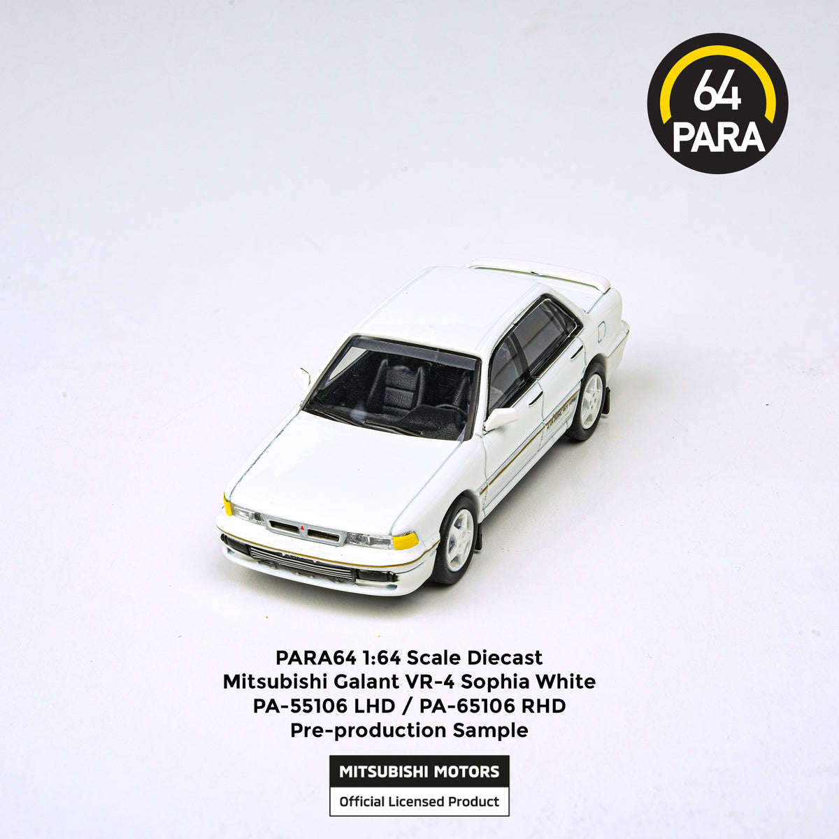 Voiture Miniature 1/64 Mitsubishi Galant VR-4 #19 - Marque PARA64 - Moulée Sous Pression - Neuf Sous Blister