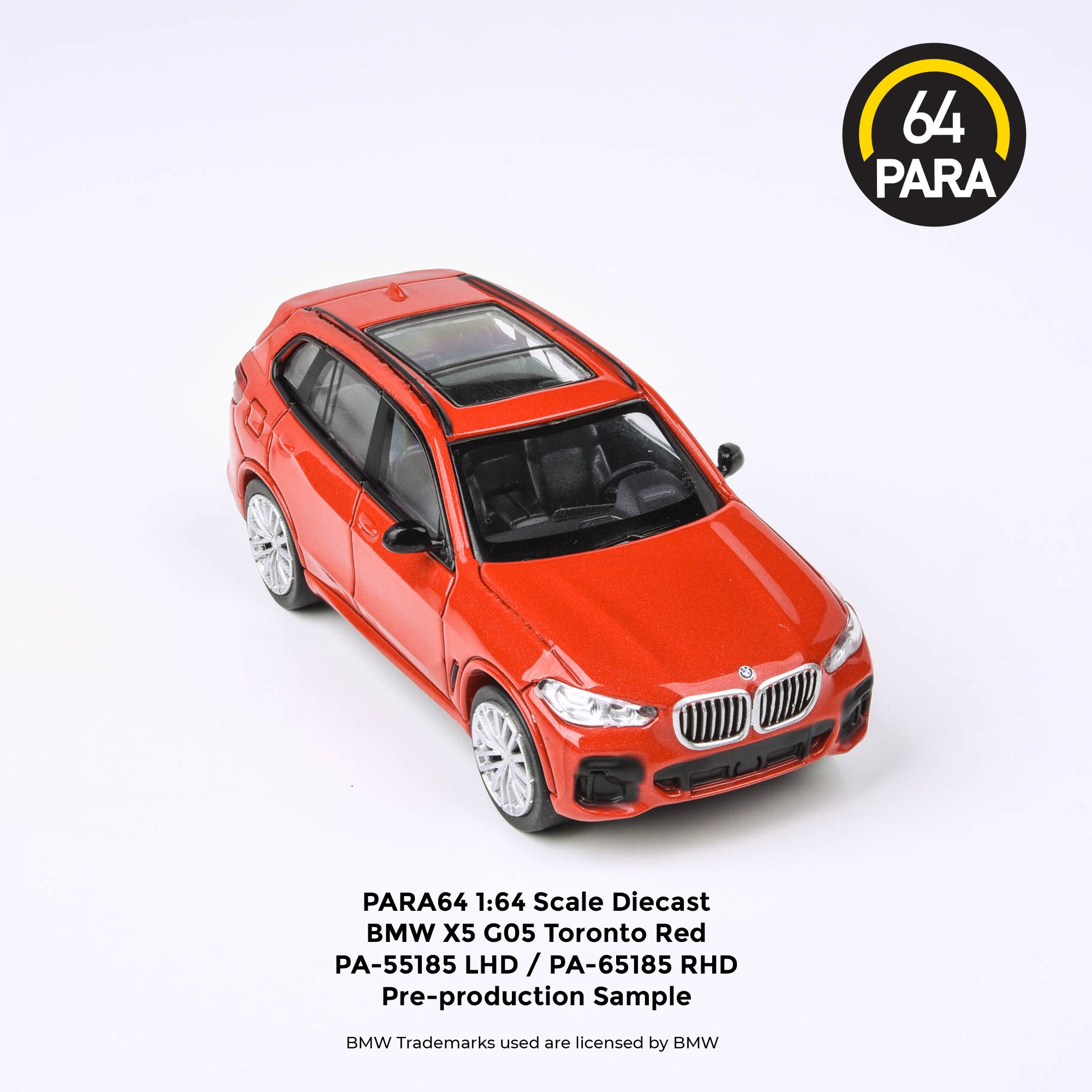 1:64 BMW X5 -- Toronto Red -- PARA64