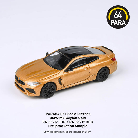 1:64 BMW M8 Coupe -- Ceylon Gold -- PARA64