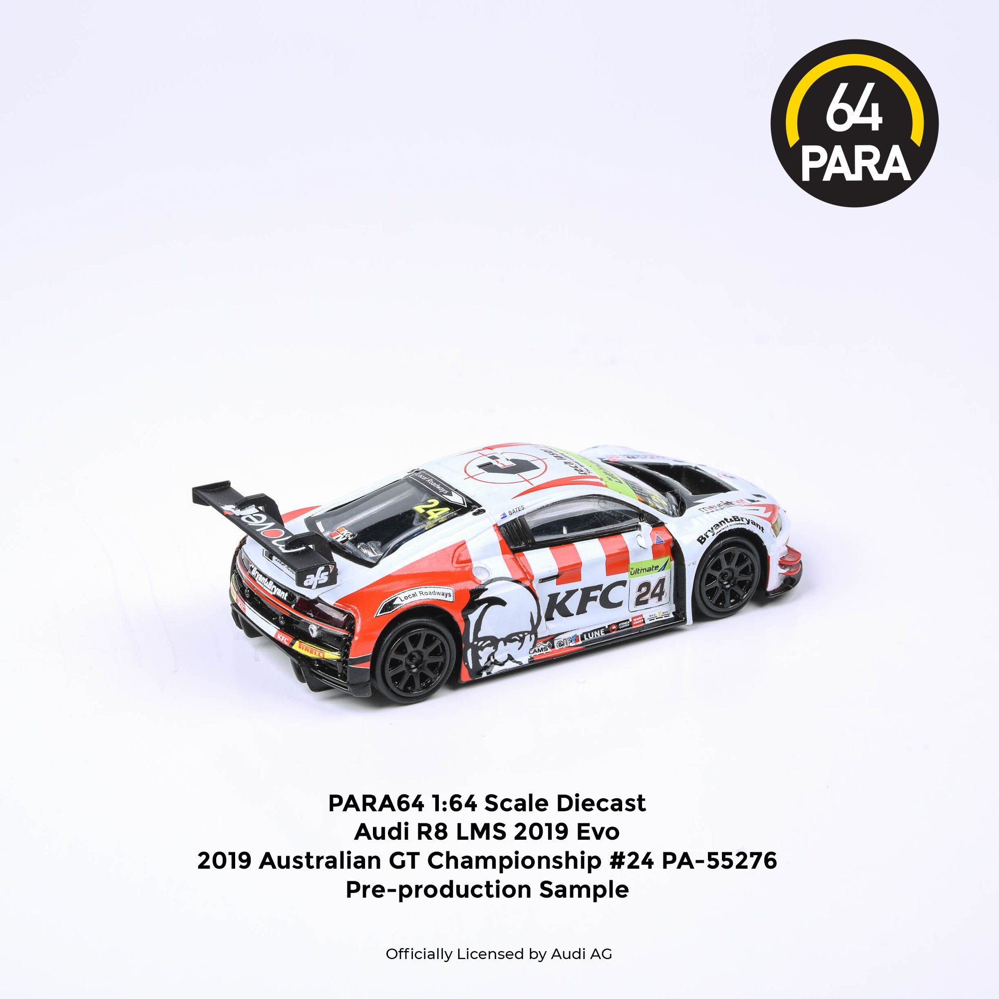 1:64 2019 Australian GT Championship -- #24 KFC Audi R8 LMS -- PARA64
