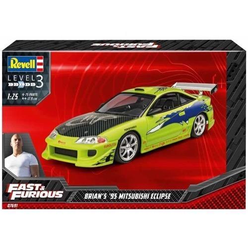 1:25 Mitsubishi Eclipse -- Brian's Fast & Furious -- PLASTIC KIT -- Revell