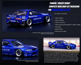 1:64 Nissan Silvia S13 Rocket Bunny V2 -- Blue Metallic -- INNO64