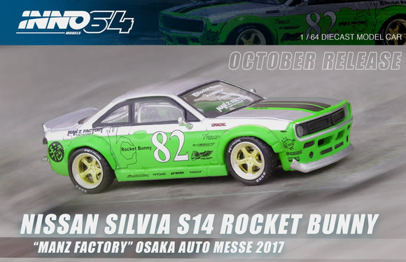 1:64 Nissan S14 Silvia Rocket Bunny Boss Aero -- Manz Factory -- INNO64