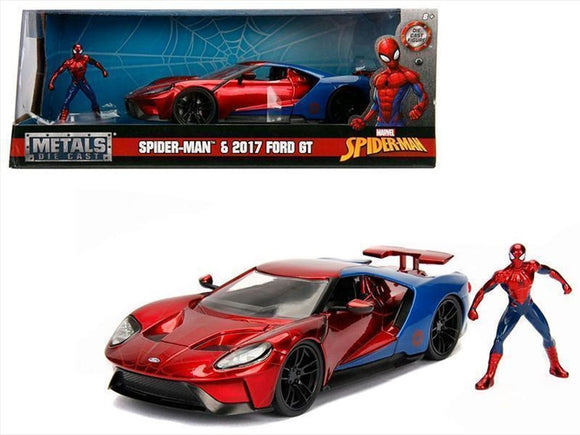 1:24 Spider Man w/ 2017 Ford GT -- Marvel The Avengers JADA