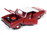 1:18 1969 Dodge Coronet Super Bee Hardtop -- Red/White -- American Muscle