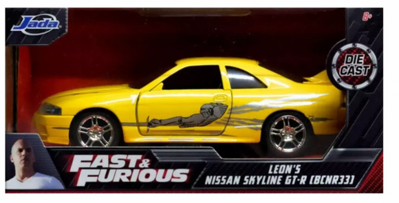 1:32 Leon'S Nissan Skyline R33 Gtr -- Fast & Furious Jada