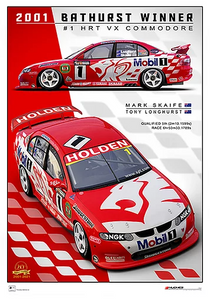 2001 Bathurst Winner -- Holden VX Commodore HRT -- Peter Hughes Print