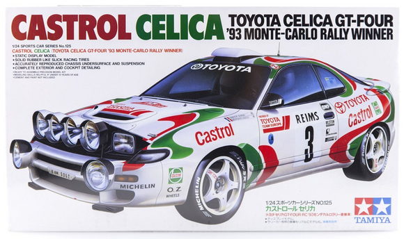 1:24 Toyota Celica Castrol 1993 Monte-Carlo Rally Winner - PLASTIC KIT -- Tamiya