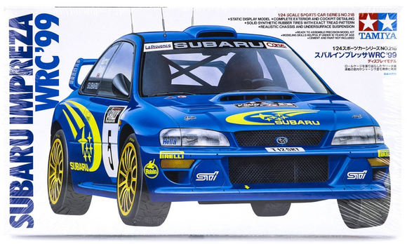 1:24 Subaru Impreza WRX STI WRC Rally 1999 -- PLASTIC KIT -- Tamiya 24218