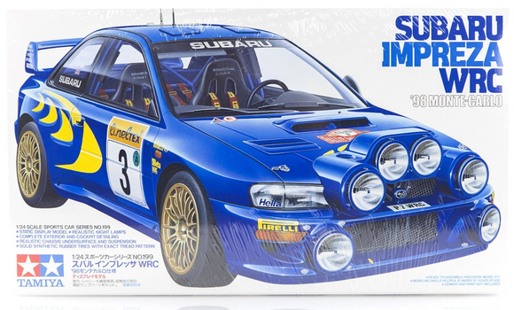 1:24 Subaru Impreza WRC Rally 1998 Monte-Carlo -- PLASTIC KIT -- Tamiya 24199