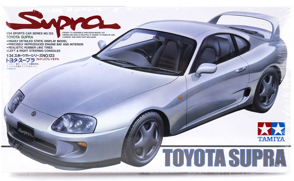 1:24 Toyota Supra A80 -- PLASTIC KIT -- Tamiya 24123