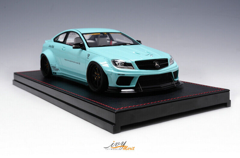 1:18 Mercedes-Benz C63 AMG 507 LBWK Liberty Walk -- Tiffany Blue -- IV