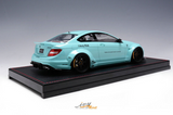 1:18 Mercedes-Benz C63 AMG 507 LBWK Liberty Walk -- Tiffany Blue -- IVY Model