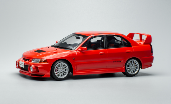 (Pre-Order) 1:18 Mitsubishi Evolution 4 -- Red -- Pop Race