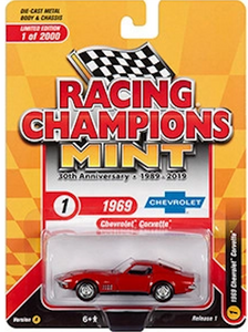 1:64 1969 Chevrolet Corvette -- Red -- Johnny Lightning